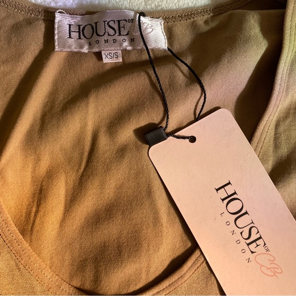 House of CB. Rosella Tan Bodysuit. Size XS/S - Picture 3 of 5